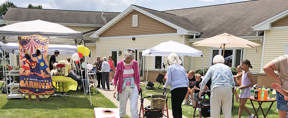 Park Place staff put on a carnival for residents.