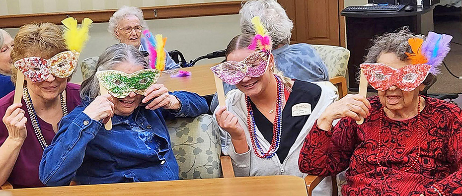 Park Place folks celebrated Mardi Gras