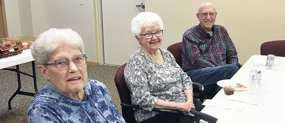 Park Place Apartment tenants had a pizza party during National Pizza Week.