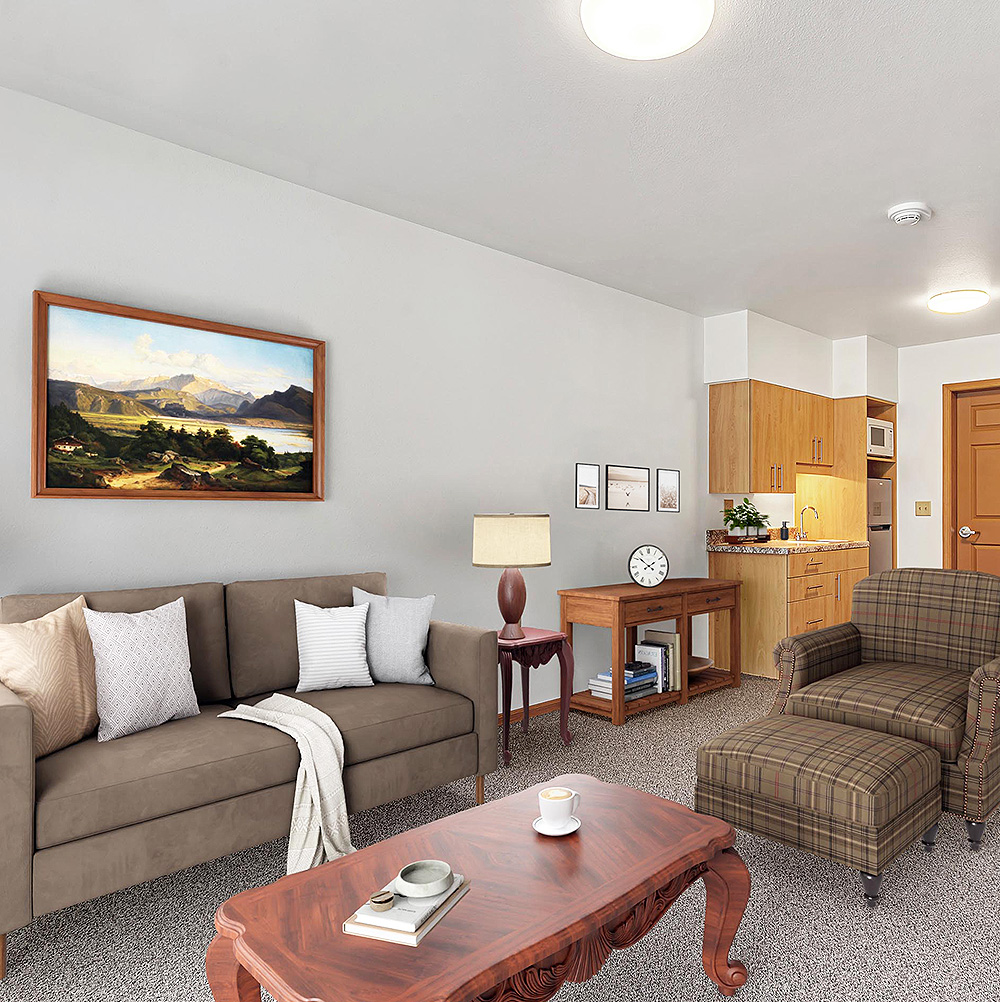 New Park Place Assisted Living one bedroom apartment