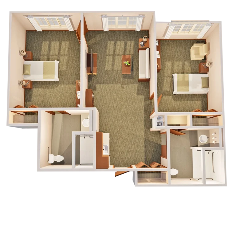 Assisted Living Two Bedroom